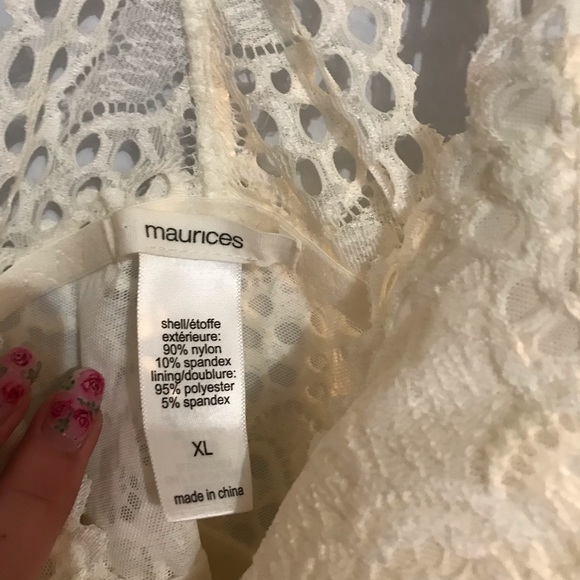 Maurices Bralette Ivory XL - Picture 2 of 2